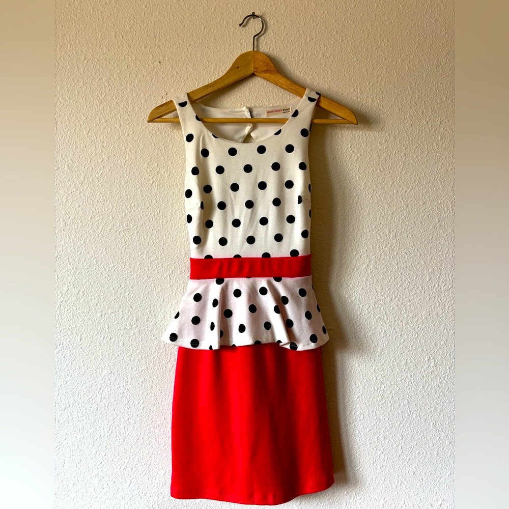 A’gaci Pink & Polka Dot Pinup Dress